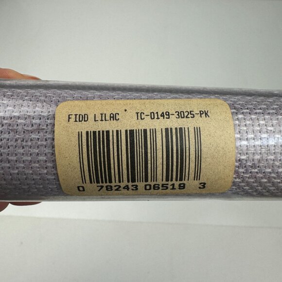 1 Vtg Cross Stitch Charles Craft Fiddlers Cloth 14 Count 15x18in Lilac Purple - Picture 4 of 13